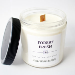 Forest Fresh Natural Soy Wax Candle | 8 oz wood wick