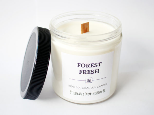 Forest Fresh Natural Soy Wax Candle | 8 oz wood wick