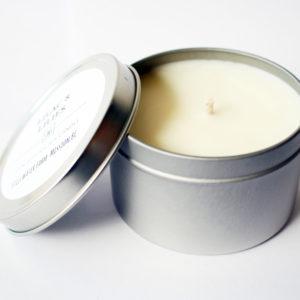 Lilac & Lilies Natural Soy Wax Candle | 8 oz silver tin