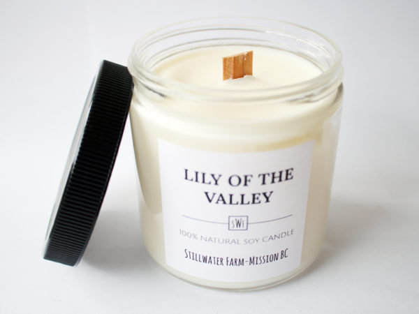 Lily Of The Valley Natural Soy Wax Candle | 8 oz wood wick