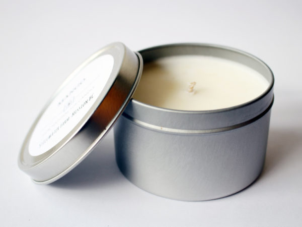 Mango Natural Soy Wax Candle | 8 oz silver tin