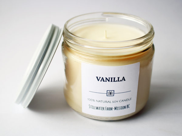 Vanilla Natural Soy Wax Candle | 8 oz glass